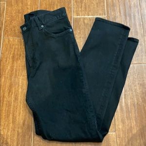 H&M men’s black skinny coupe stretch jeans